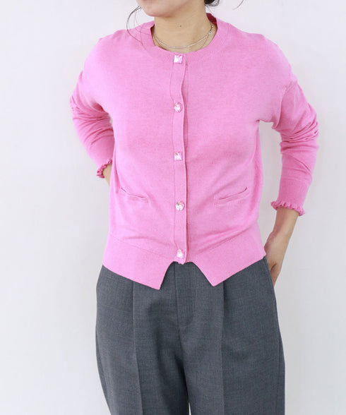 cotton cashmere bijou cardigan
